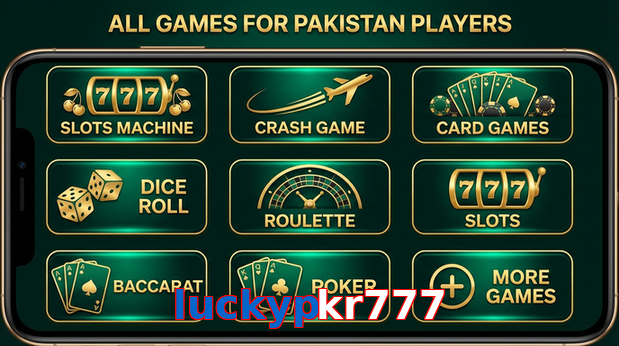 Main screen of Luckypkr777 games page for PK players